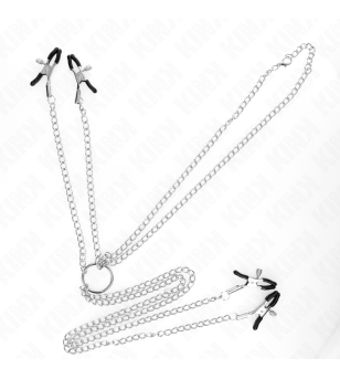 KINK - 4 PINCES À MATELONS ET CLITO RÉGLABLES ARGENT