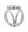 KINK - ANNEAU PÉNIS EN MÉTAL TRIPLE CHROME 3,8 CM À 5 CM MODÈLE 1