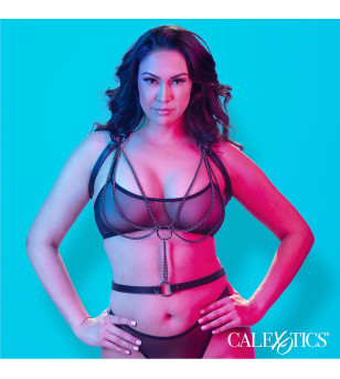 CALEXOTICS - EUPHORIA HARNAIS LICOL MULTICHAÎNES PREMIUM GRANDE TAILLE