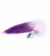 KINK - PLUG ANAL TAILLE L 10 X 4 CM AVEC QUEUE SYNTHÉTIQUE 40 CM VIOLET