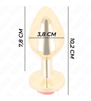 KINK - PLUG ANAL OR ROSE ROUGE TAILLE L