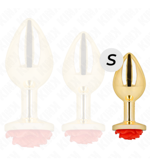 KINK - PLUG ANAL OR ROSE ROUGE TAILLE S