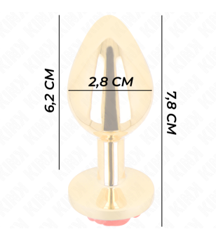 KINK - PLUG ANAL OR ROSE ROUGE TAILLE S