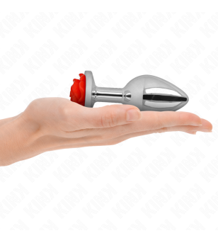 KINK - PLUG ANAL ROSE ROUGE TAILLE L