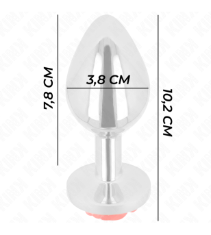 KINK - PLUG ANAL ROSE ROUGE TAILLE L