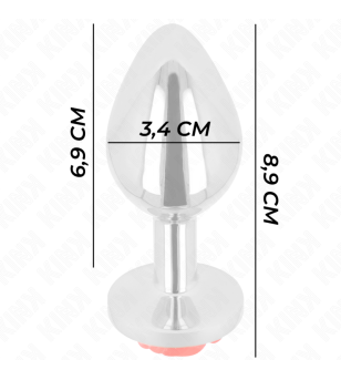 KINK - PLUG ANAL ROSE ROUGE TAILLE M
