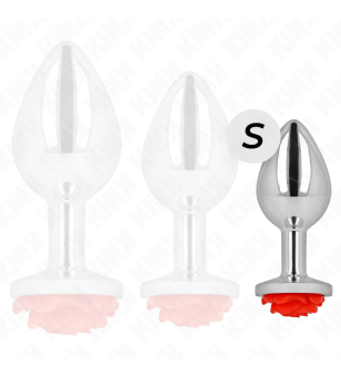 KINK - PLUG ANAL ROSE ROUGE TAILLE S