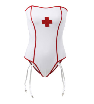 SUBBLIME - COSTUME DINFIRMIÈRE SEXY AVEC TEDDY L/XL