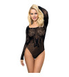 SUBBLIME - 952051 BODY RESILLE MANCHES LONGUES ET EPAULES NUES NOIR TAILLE UNIQUE