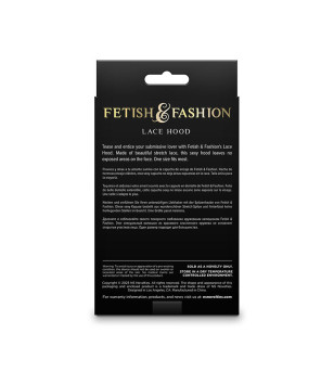 NS NOVELTIES - FETISH  FASHION CAPUCHE EN DENTELLE NOIRE