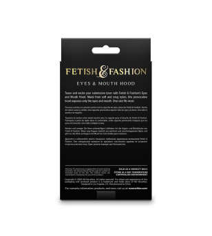 NS NOVELTIES - FETISH  FASHION CAGOULE YEUX ET BOUCHE NYLON BLANC