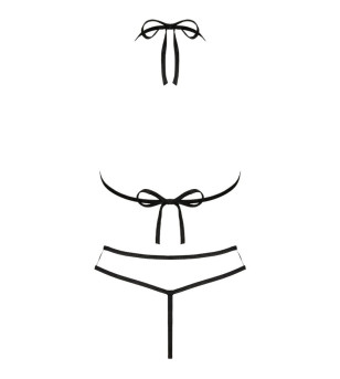 LIVCO CORSETTI FASHION - SOUTIEN-GORGE + STRING JIMENA LC 20216 NOIR TAILLE UNIQUE