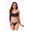 LIVCO CORSETTI FASHION - NERINA 20240 SOUTIEN-GORGE + STRING NOIR L/XL