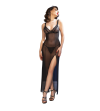 CHILIROSE - CR 4723 NUISETTE LONGUE ET STRING NOIR XL