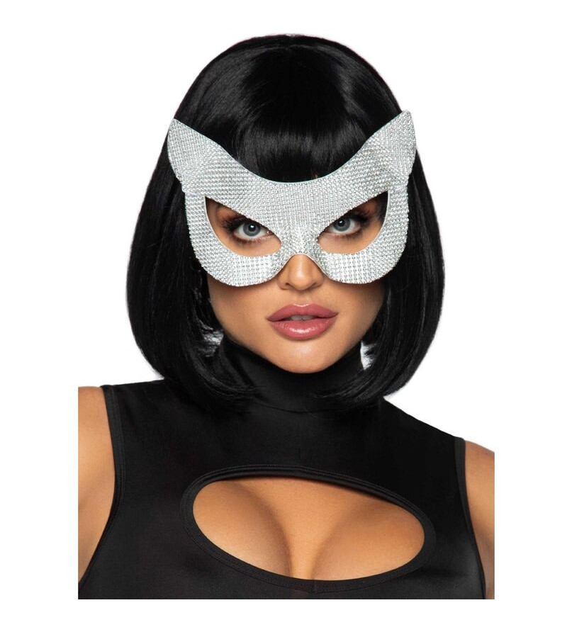 LEG AVENUE - MASQUE DE CHAT AVEC DIAMANTS