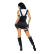 LEG AVENUE - COSTUME SEXY SWAT OFFICIEL NOIR M/L