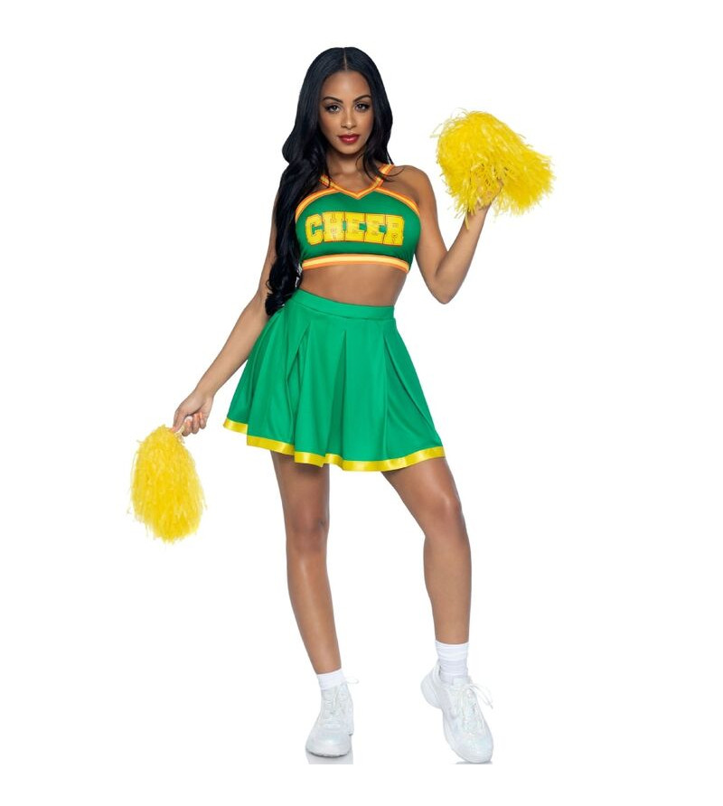 LEG AVENUE - COSTUME POM-POM GIRLS VERT M/L