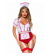 LEG AVENUE - COSTUME D'INFIRMIÈRE SEXY ROUGE/BLANC S