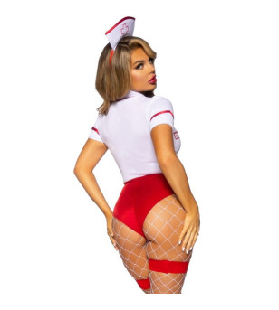 LEG AVENUE - COSTUME INFIRMIÈRE SEXY ROUGE/BLANC M