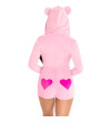 LEG AVENUE - BODY VELOURS OURS EN TEDDY ROSE M