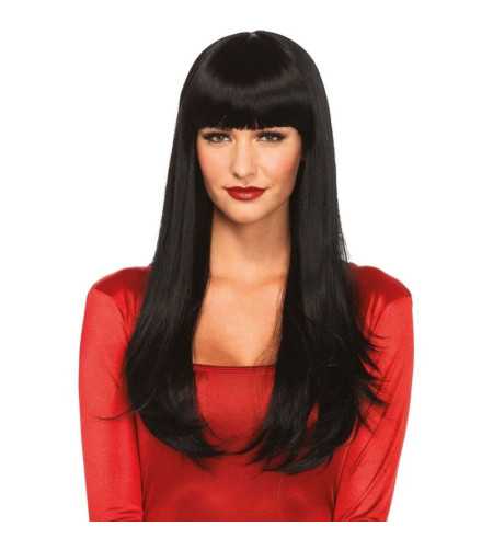 LEG AVENUE - PERRUQUE LONGUE ET DROITE BANGIN NOIRE