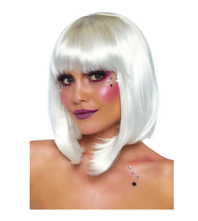 LEG AVENUE - PERRUQUE BOB PHOSPHORESCENTE BLANCHE
