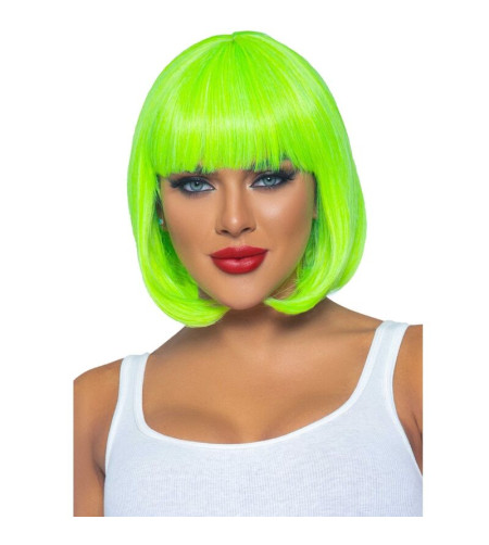 LEG AVENUE - PERRUQUE BOB FLUORESCENTE VERT FLUO