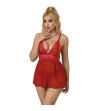 SUBBLIME - 953843 BABYDOLL DOS OUVERT ROUGE L/XL