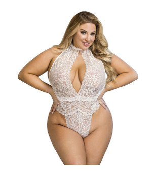 SUBBLIME - 953867 BODY DENTELLE BLANC L/XL