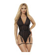 SUBBLIME - 954147 BODY AVEC PORTE-JARRETELLES NOIR S/M