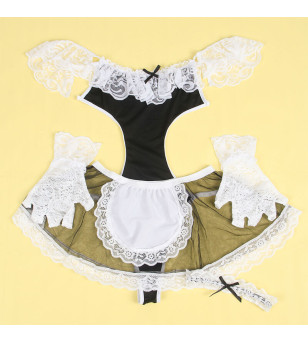 SUBBLIME - 954307 COSTUME DE FEMME SEXY NOIR/BLANC S/M