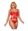 SUBBLIME - 954475 BODY SEXY AJOURÉ AVEC NOEUD ROUGE L/XL
