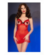 CHILIROSE - CR 4832 BABYDOLL ROUGE L/XL