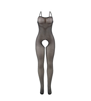 SUBBLIME - 951726 BODYSTOCKING NOIR EN RÉSILLE ÉLASTIQUE SANS FOURRURE TAILLE UNIQUE
