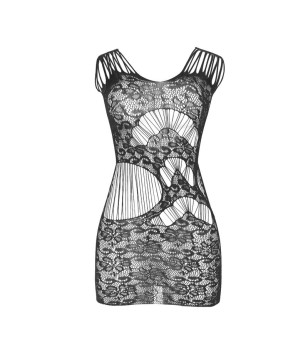 SUBBLIME - 951771 ROBE LONG DOS OUVERT AVEC RESILLE NOIR TAILLE UNIQUE