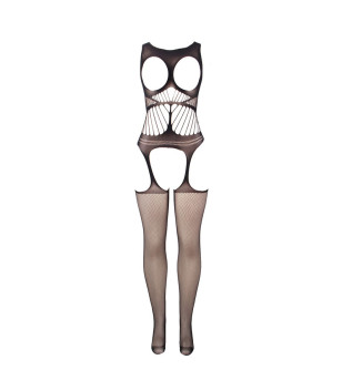 SUBBLIME - 951900 BODYSTOCKING RÉSILLE SANS FOURRURE AVEC COQUE ET ÉPAULES OUVERTES NOIR TAILLE UNIQUE