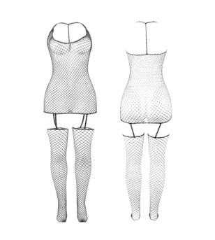 SUBBLIME - 951955 BODYSTOCKING RÉSEILLE BRILLANTE TAILLE UNIQUE