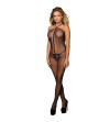 SUBBLIME - 951979 BODYSTOCKING RÉSEILLE AVEC HAUT LICOU NOIR TAILLE UNIQUE