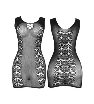 SUBBLIME - 952167 ROBE COURT EN RÉSILLE ÉLASTIQUE NOIR TAILLE UNIQUE