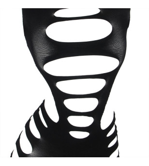 SUBBLIME - 952266 ROBE RÉSILLE ÉLASTIQUE MANCHES LONGUES NOIR TAILLE UNIQUE