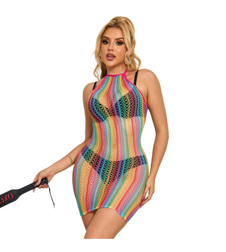 SUBBLIME - 952341 ROBE RÉSEILLE ARC-EN-CIEL TAILLE UNIQUE