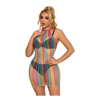 SUBBLIME - 952341 ROBE RÉSEILLE ARC-EN-CIEL TAILLE UNIQUE