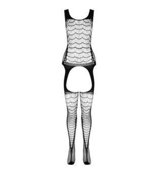 PASSION - BS 104 BODYSTOCKING NOIR TAILLE UNIQUE