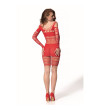 PASSION - BS 105 BODYSTOCKING ROUGE TAILLE UNIQUE