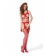 PASSION - BS 106 BODYSTOCKING ROUGE TAILLE UNIQUE