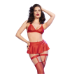 CHILIROSE - CR 4716 ENSEMBLE 3 PIÈCES ROUGE L
