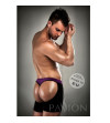 PASSION - BOXER 009 LINGERIE EROTIQUE LILAS/NOIR S/M