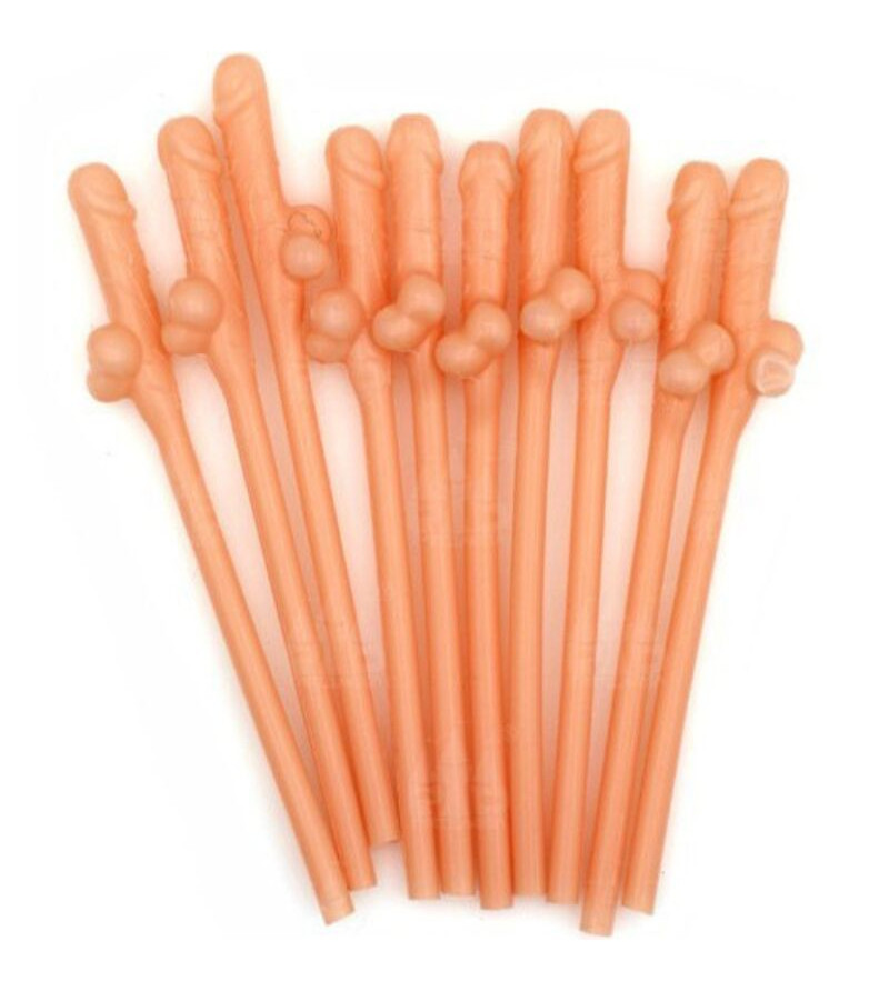 DIABLO PICANTE - 10 PAILLES EN FORME DE PÉNIS