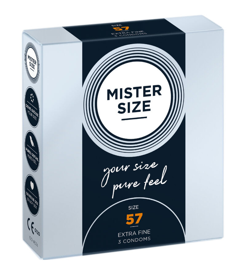 MISTER SIZE - PRÉSERVATIF TAILLE L 57 MM (3 UNITÉS)