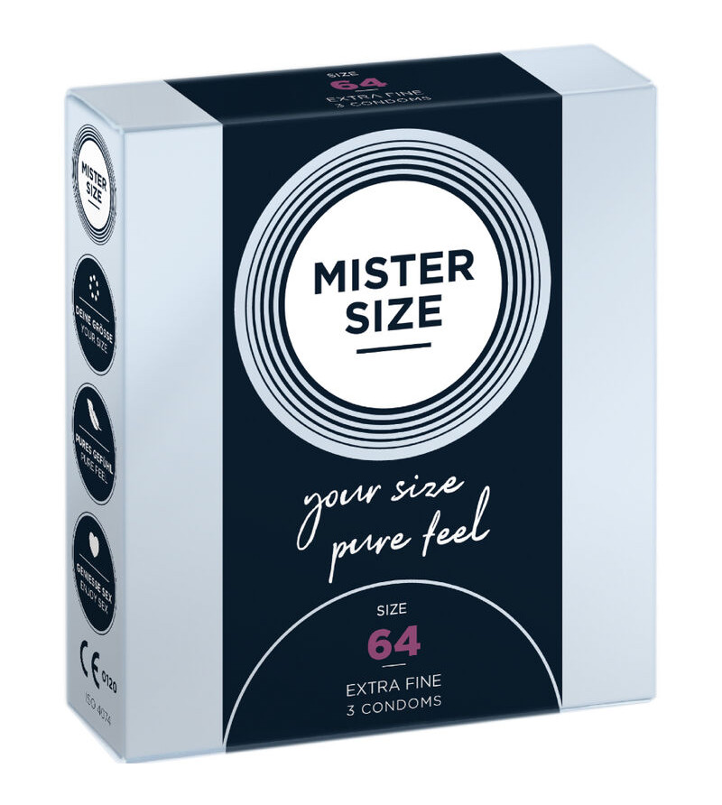 MISTER SIZE - PRÉSERVATIFS TAILLE XXL 64 MM (3 UNITÉS)